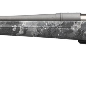 Winchester XPR left-hand bolt-action rifle in .308 Winchester with 22-inch barrel and muzzle brake, right-side profile view