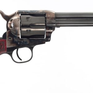 Taylor's & Company Smoke Wagon single action revolver in 45 Colt with 5.5 inch blued barrel and wood grips