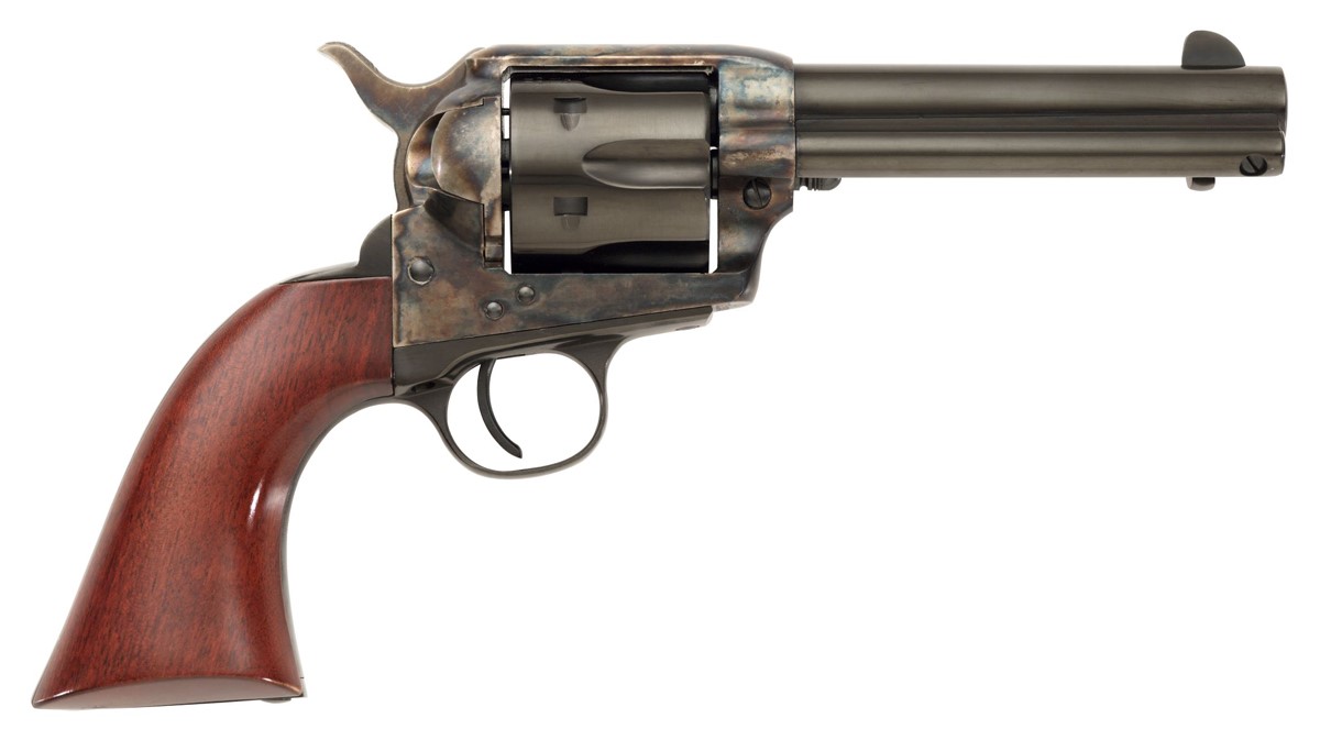 Taylor's & Company Gunfighter single action revolver in .357 Magnum with 4.75 inch blued barrel and wood grips