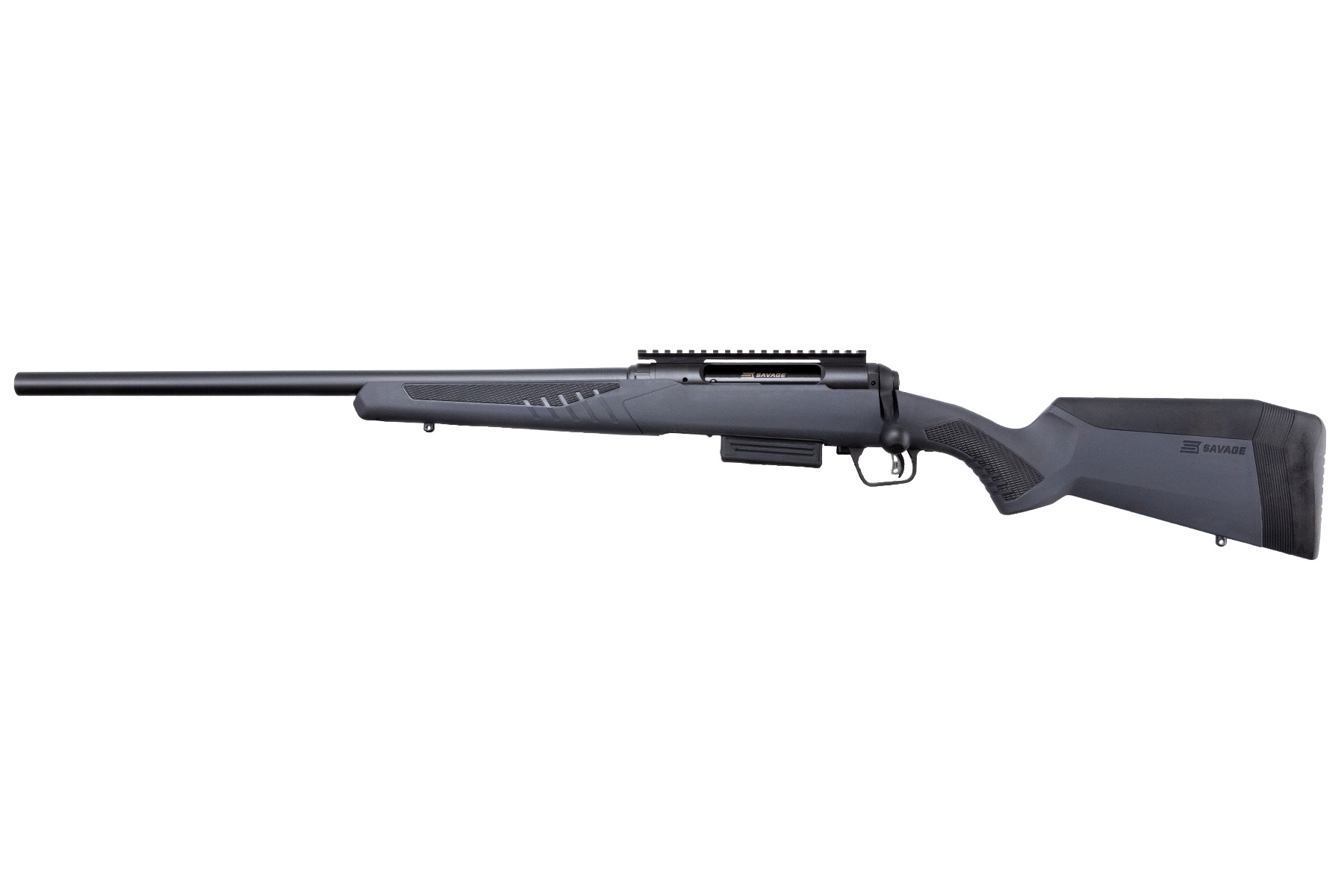Savage 220 BA left-hand bolt-action 20 gauge slug shotgun with 22-inch matte black barrel and optic-ready receiver