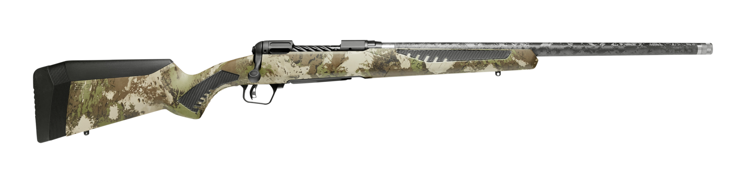 Savage Arms 110 Ultralight bolt-action rifle in 6.5mm Creedmoor with carbon camo stock and 22-inch barrel