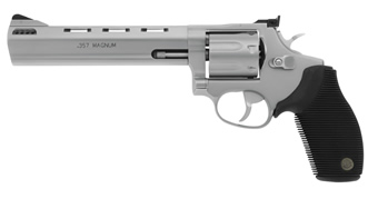 Taurus 627 Tracker .357 Magnum stainless revolver with 6.5-inch barrel and adjustable sights