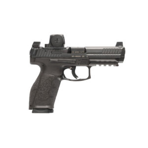 Heckler & Koch VP9A1 F 9mm semi-automatic pistol in black with optic-ready serrated slide