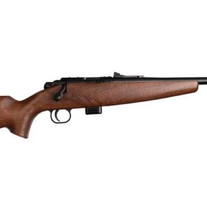 Keystone Sporting Arms Crickett 722 Precision Competitor .22 LR bolt-action rifle with blued finish and wood stock