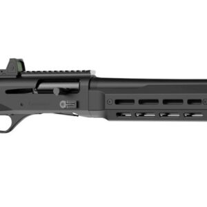 Retay USA 724 Patrol semi-automatic shotgun in matte black with 18.5-inch barrel, 12 gauge, right-side view