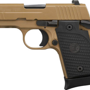 SIG P938 EMPEROR SCORPION 9MM - SAO (1)6RD&(1)7RD SIGLITE FDE