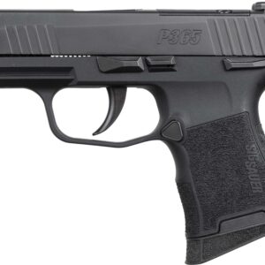SIG SAUER P365 .380 ACP Semi-Auto Pistol – Black, 10+1, SIGLITE Night Sights, Manual Safety, Optic Ready
