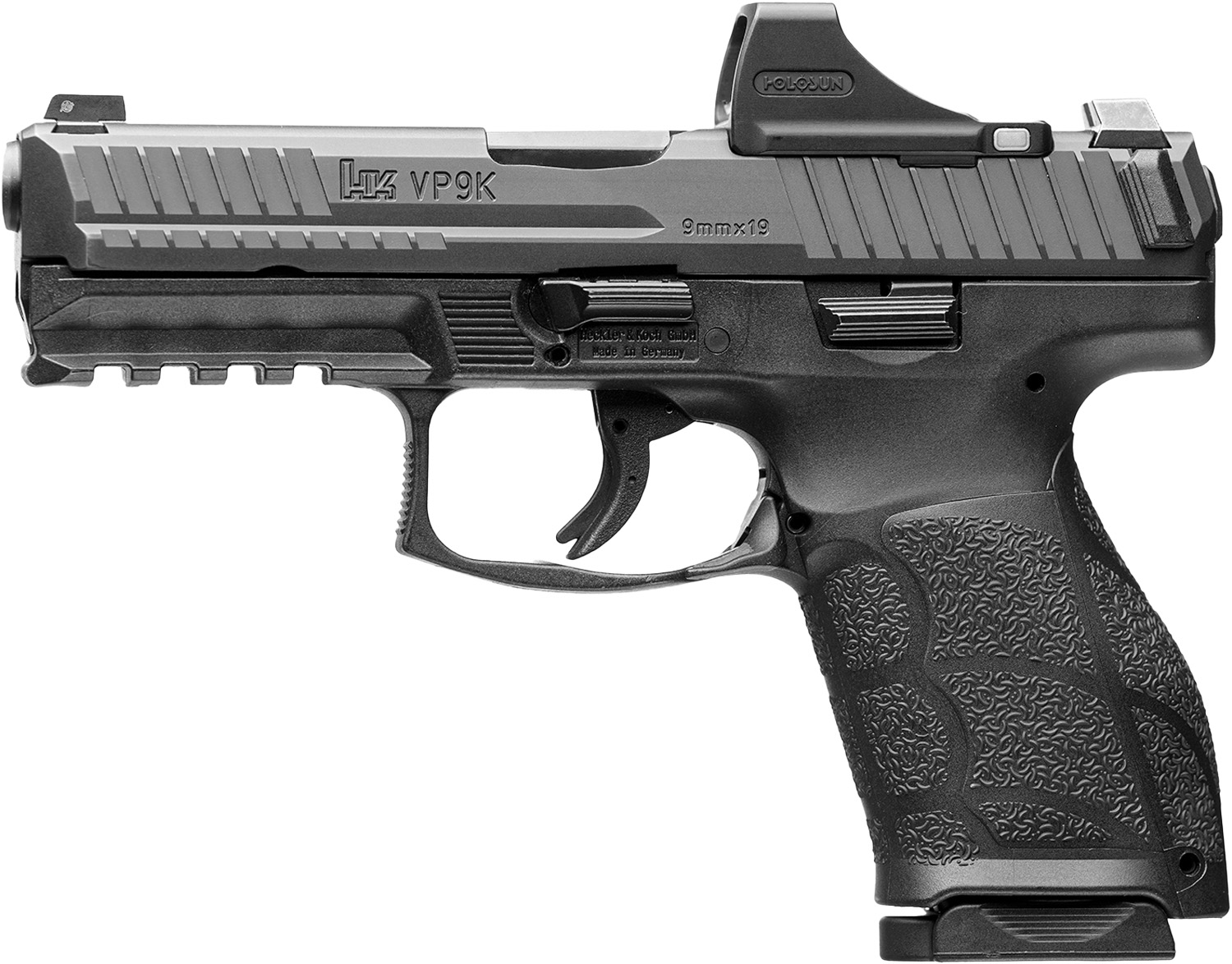 Heckler & Koch VP9A1 K 9mm Striker-Fired Pistol – Black, 4.09" Barrel, Optic Ready, Night Sights, 10+1