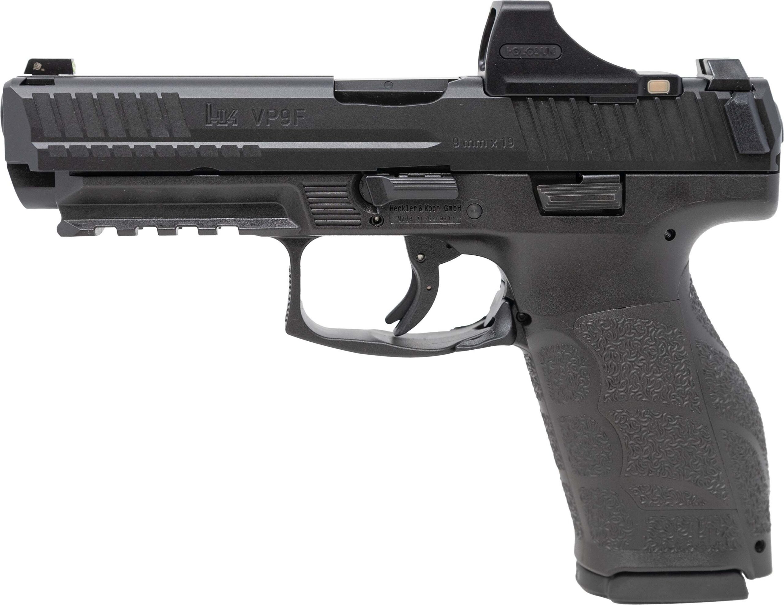 Heckler & Koch VP9A1 F 9mm Striker-Fired Pistol – Black, 10+1, Night Sights, Optic-Ready