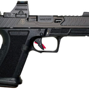 Shadow Systems MR920 War Poet 9mm semi-auto pistol with threaded barrel and optic-cut slide in black