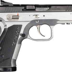 CZ-USA Shadow 2 Compact 9mm two-tone semi-automatic pistol with optic-ready slide and fiber optic front sight