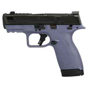 Smith & Wesson Shield X Compact Carry 9mm Orchid semi-automatic pistol, 13+1 capacity, model 14834, right side view