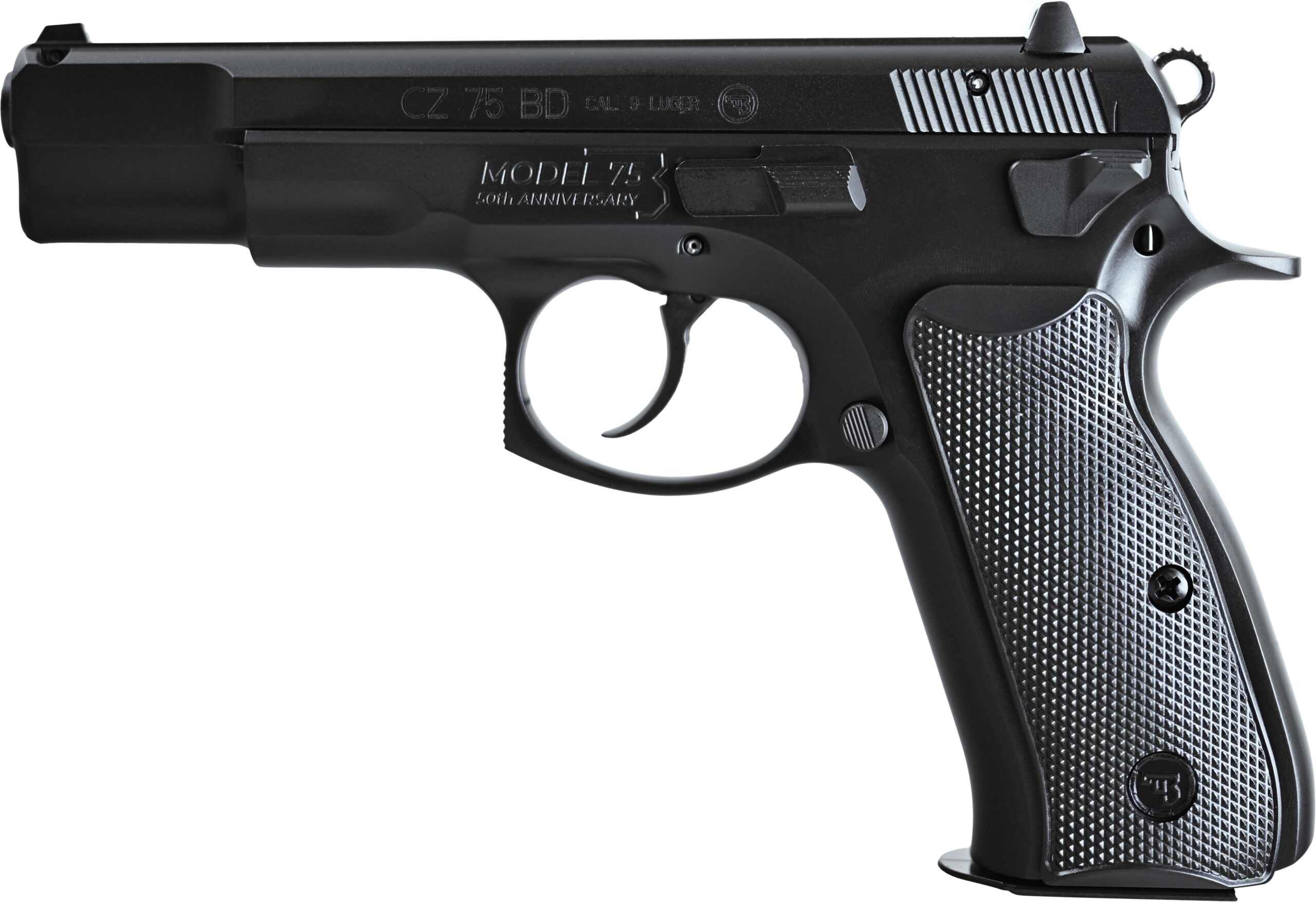 CZ 75 COMPACT 50TH ANNIVERSARY - 9MM FS 15RD BLACK POLYCOTE