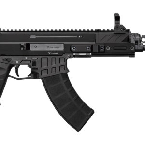 CZ-USA Bren 2 MS semi-auto pistol in 7.62x39mm with 9-inch black barrel and folding sights