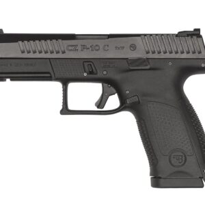 CZ P-10 C 9mm Striker-Fired Pistol – Black Polymer, 15+1 Capacity
