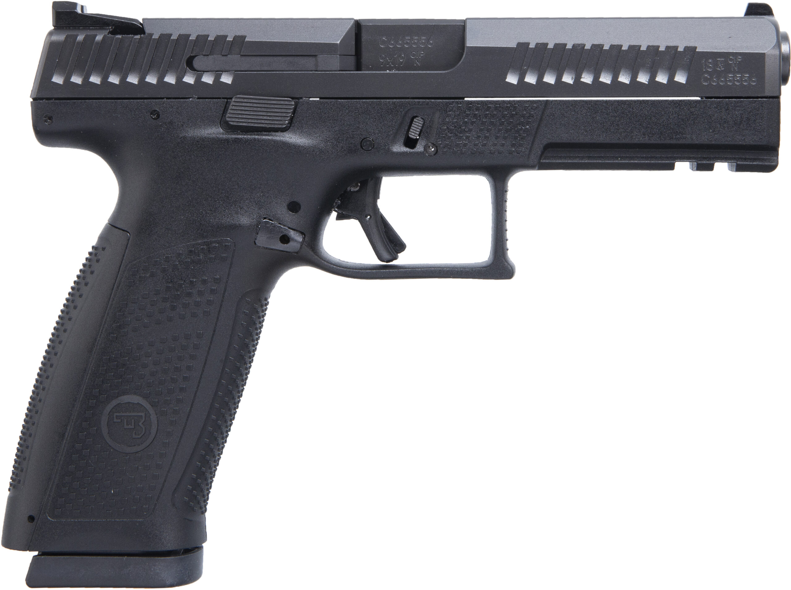 CZ P-10 F 9mm Striker-Fired Pistol – Black Polymer, 19+1 Capacity - Image 2
