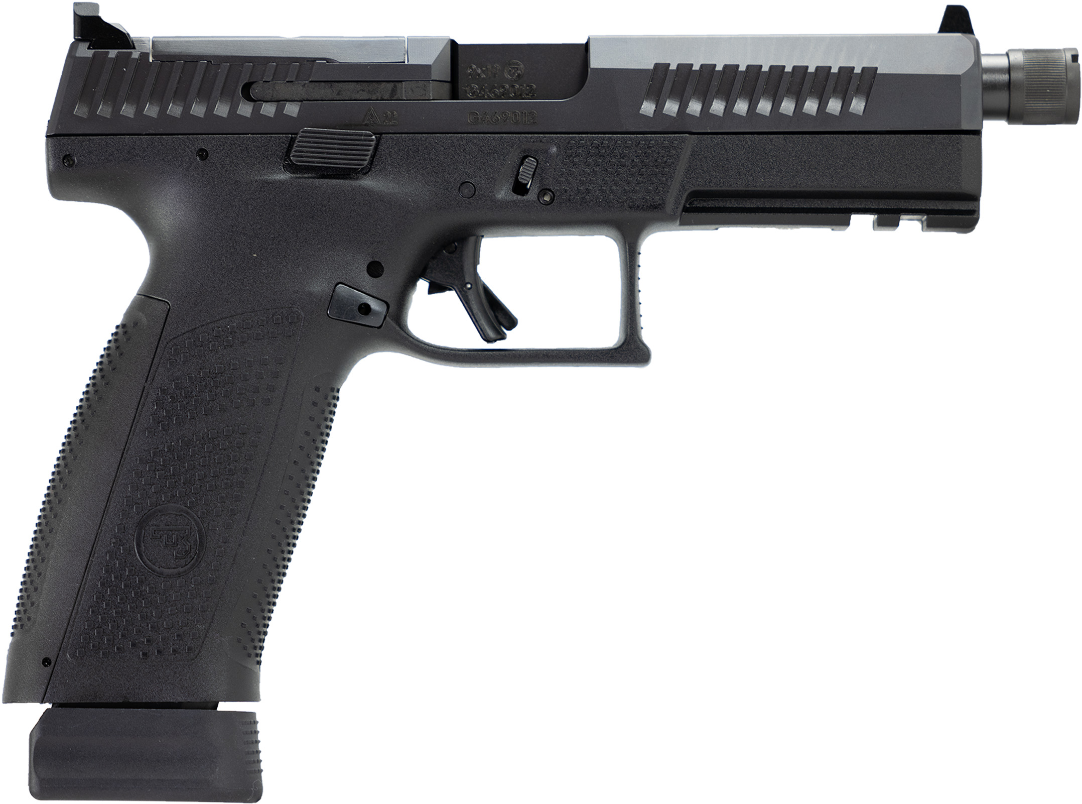 CZ P-10 F 9mm Semi-Auto Pistol, Black, 21+1 Capacity, 5.1" Barrel, Optic Ready