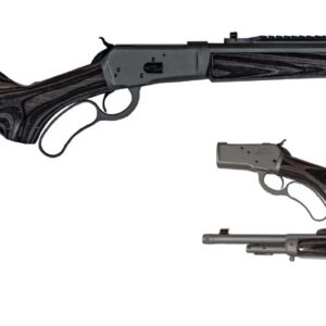Chiappa Firearms 1892 Takedown .44 Magnum lever-action rifle with gray threaded 16.5-inch barrel and Skinner peep rear sight