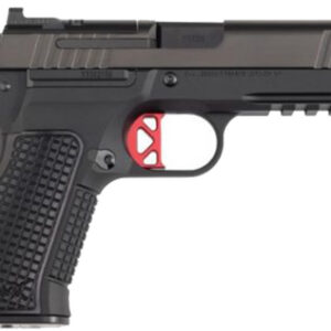 Dan Wesson DWX-C 9mm semi-automatic pistol in black with optic-ready serrated slide and front night sight