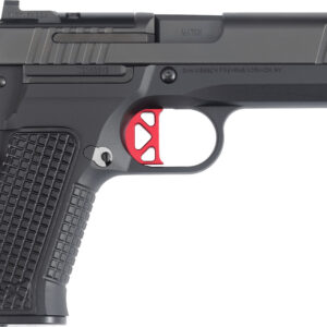 Dan Wesson DWX Compact 9mm semi-automatic pistol in black with serrated slide and night sights