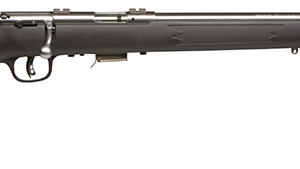 Savage Arms 93 FVSS bolt-action rifle in .22 WMR with 21-inch heavy matte stainless barrel and black synthetic stock