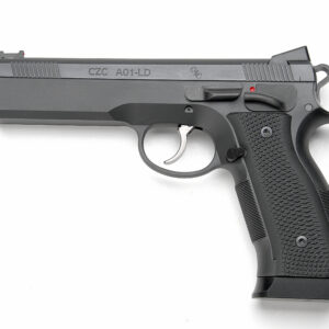 CZ A01-LD Custom 9mm semi-auto pistol with fiber optic front sight, right side view