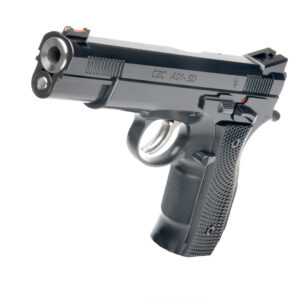 CZ A01-SD Custom 9mm semi-auto pistol with fiber optic front sight and 19-round magazine, CZ-USA model 96331