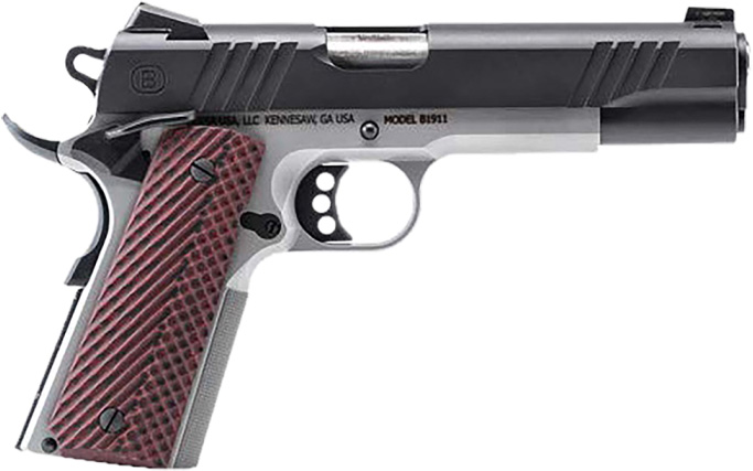 Bersa B1911 .45 ACP Semi-Auto Pistol 5" Barrel Black/Stainless 8+1