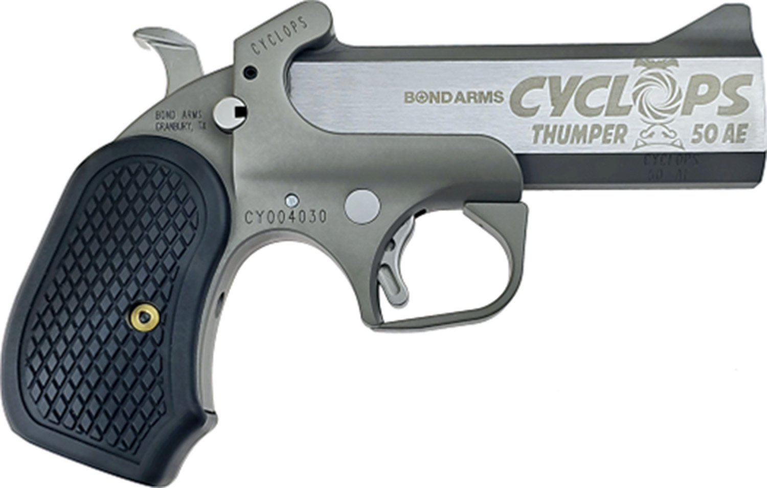 Bond Arms Cyclops Single-Shot Derringer .50 AE 4.25" Stainless Steel