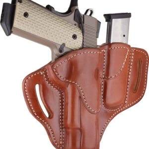 1791 BH1 BELT HOLTR W/ MAG HLD - MULT-FIT RH 1911 FRM 4-5" BRN