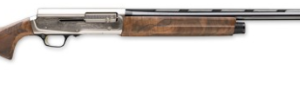 Browning A5 Ultimate 12 gauge semi-automatic shotgun with 26-inch blued barrel and walnut stock, right-side profile view