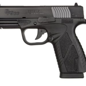 Bersa BP Conceal Carry .380 ACP semi-auto pistol in matte black with Tactical Gray Cerakote barrel and serrated slide