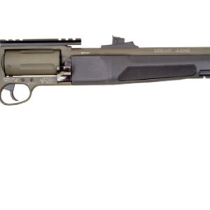 Rossi Circuit Judge revolving carbine in OD green and black Cerakote finish chambered in 45 Colt and 410 bore