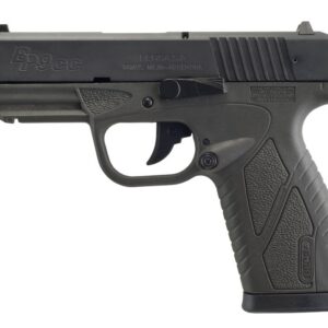 Bersa BP9GRCC concealed carry 9mm semi-auto pistol in black and grey finish, right side profile