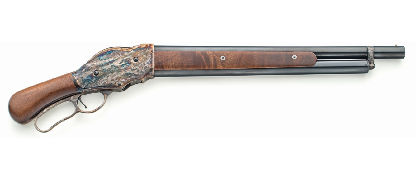 Chiappa Firearms 1887 Mare's Leg 12 gauge lever-action shotgun with 18.5-inch blued barrel and case-hardened receiver with wood stock