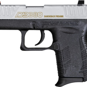 Diamondback Firearms DB380 Gen IV .380 ACP Semi-Auto Pistol – Nickel/Black, 6+1