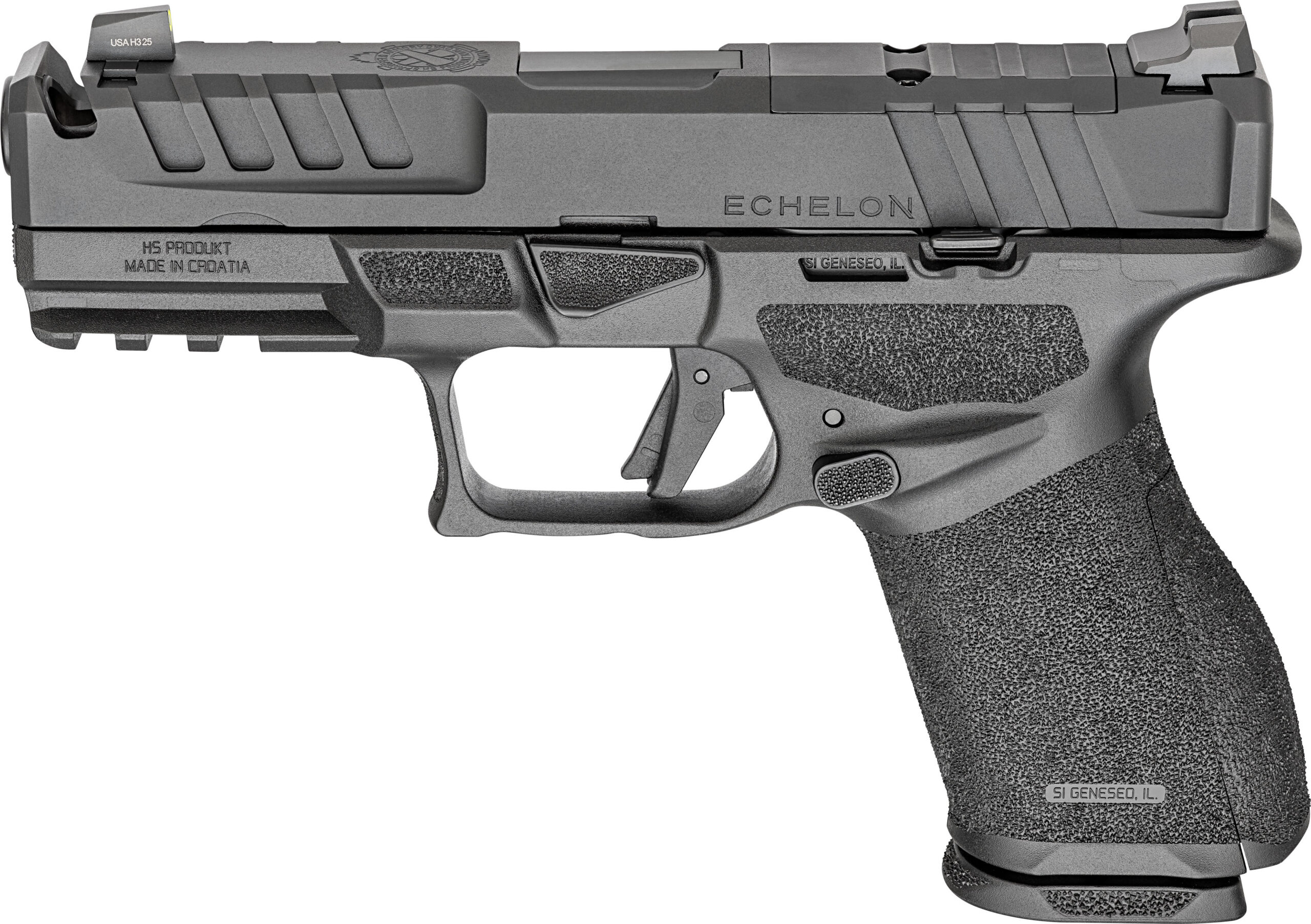 Springfield Armory Echelon 9mm Striker-Fired Pistol with Integrated Compensator – Black, 4" Barrel, 15+1