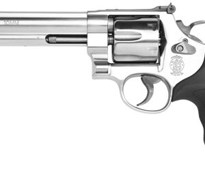 S&W 610 10MM 6.5" AS 6-SHOT - STAINLESS STEEL RUBBER