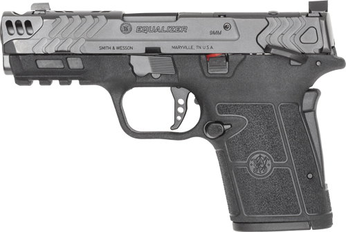 Smith & Wesson Equalizer PC Carry Comp 9mm Optics Ready - 3.675" Barrel, Tritium Night Sights, Black - Image 2