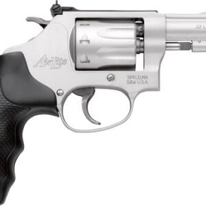 Smith & Wesson 317 AirLite .22 LR 3-inch 8-shot revolver with HI-VIZ fiber optic front sight and rubber grip, matte stainless finish