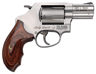Smith & Wesson Model 60LS .357 Magnum stainless revolver with wood combat grips and 2.125-inch barrel