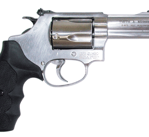 Smith & Wesson Model 60 .357 Magnum 3-inch stainless steel 5-shot revolver with black rubber grips and adjustable rear sight