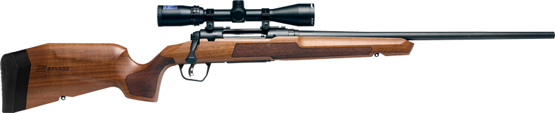 SAVAGE AXIS 2 XP 243 22" - W/3-9X40 MATTE/HARDWOOD