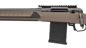 Savage 110 Core Tactical left-hand bolt-action rifle in 7mm PRC with 24-inch barrel and Platinum/Tan finish