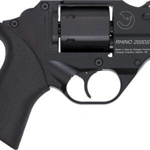 CHIAPPA RHINO 200D DAO 357MAG - 2" FS BLACK/RUBBER W/HOLSTER.
