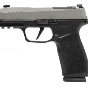 SIG Sauer P365X Macro 9mm compensated pistol with XRAY3 night sights and optic-ready stainless and black slide