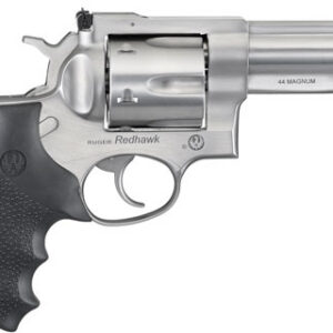 RUGER REDHAWK 44 REM MAG 4.2" - STAINLESS RUBBER ADJUSTABLE