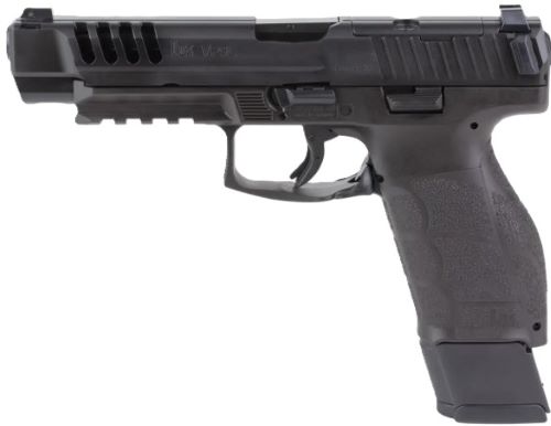 Heckler & Koch VP9A1 L Optics Ready 9mm pistol in black with 5-inch barrel and tritium night sights