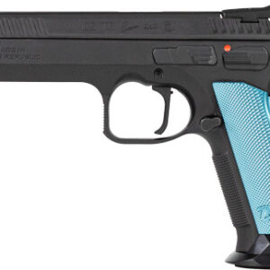 CZ TS2 SA 40SW FS 17RD - BLACK POLYCOAT BLUE GRIP