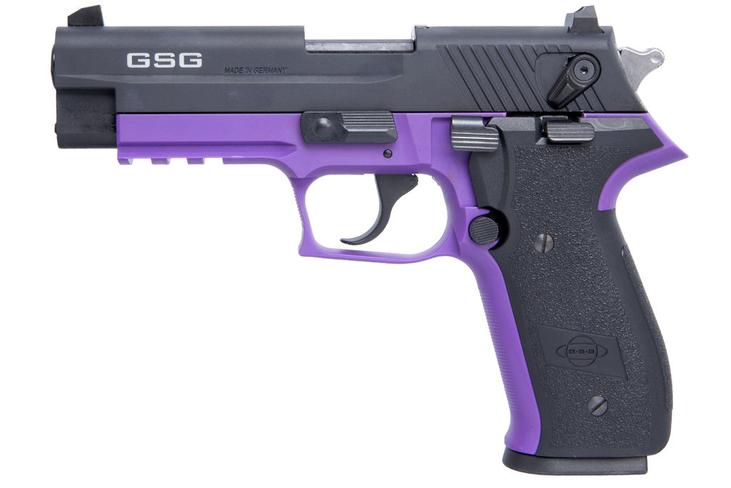 GERMAN SPORT FIREFLY 22LR - 4" FS 10RD NON-TREADED PURPLE